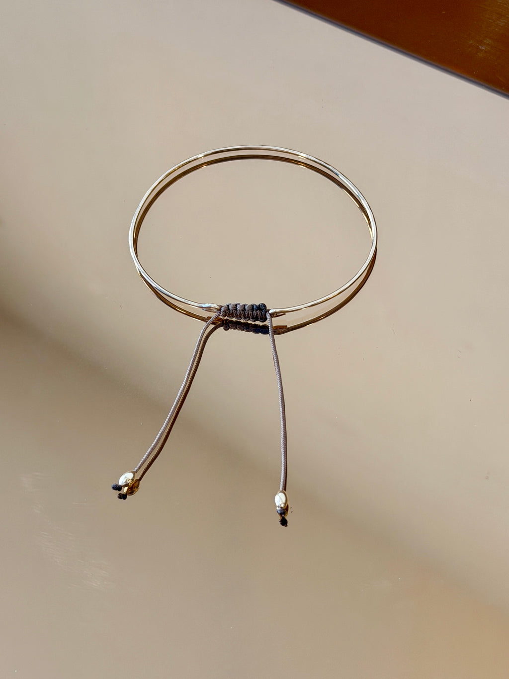 Medium Gold Bracelet with Knotted Accent