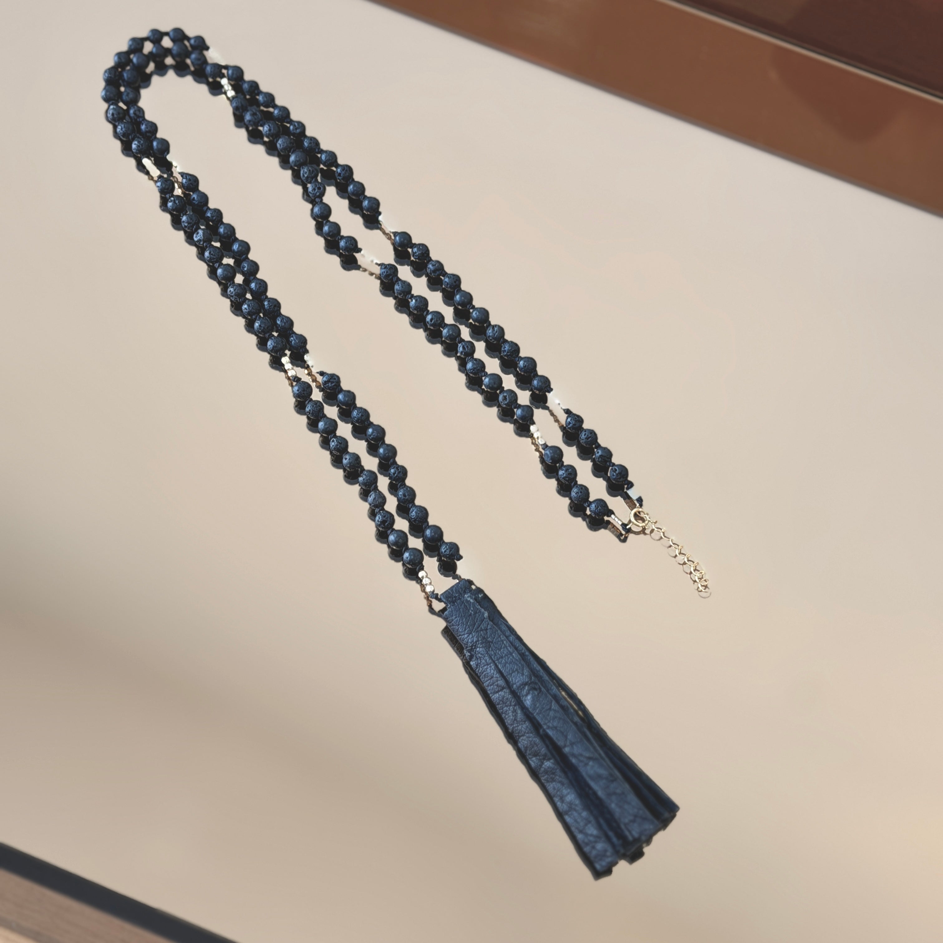 Gold Mala Tassel Necklace