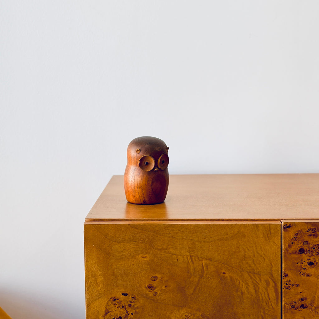 Wooden Owl Sculpture