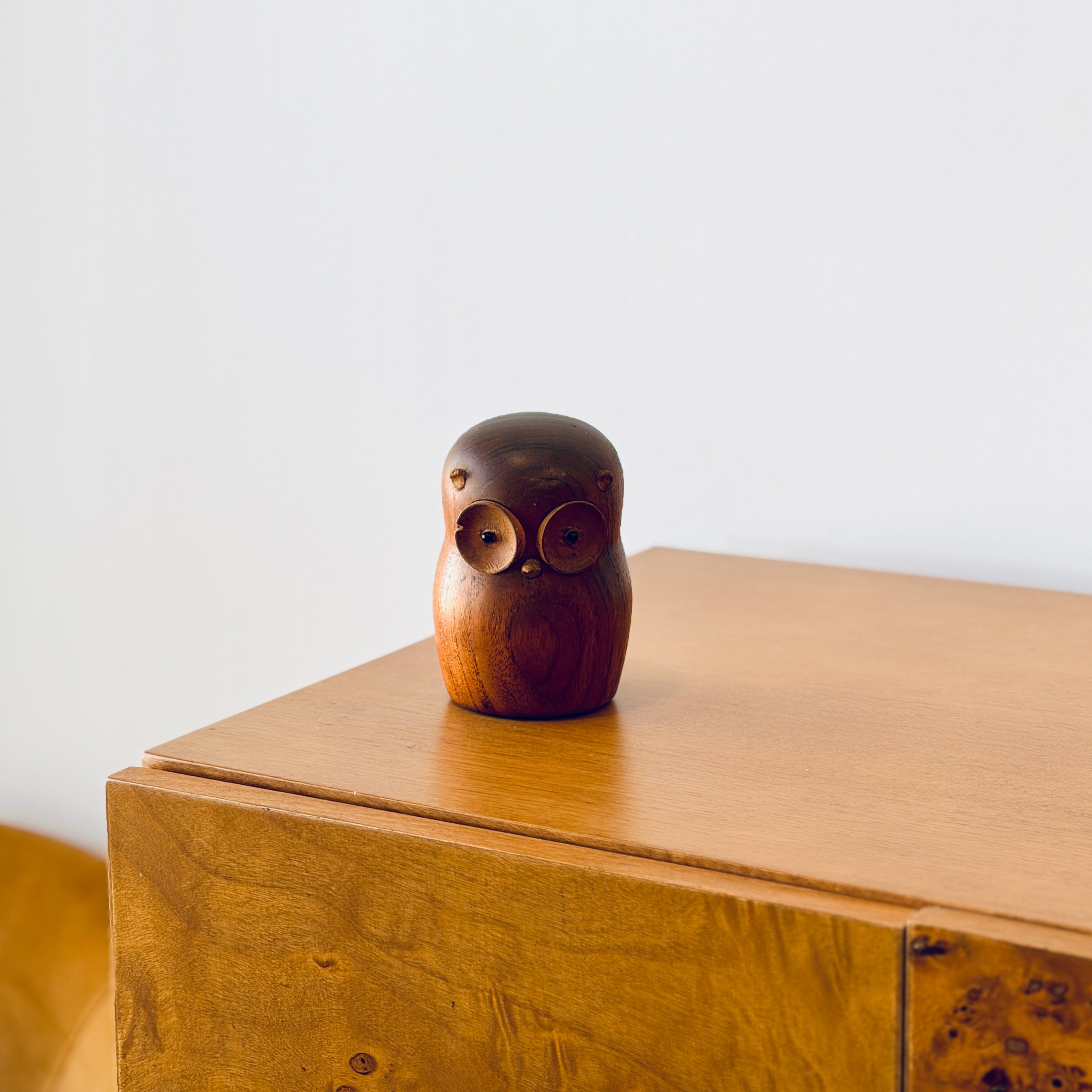 Wooden Owl Sculpture