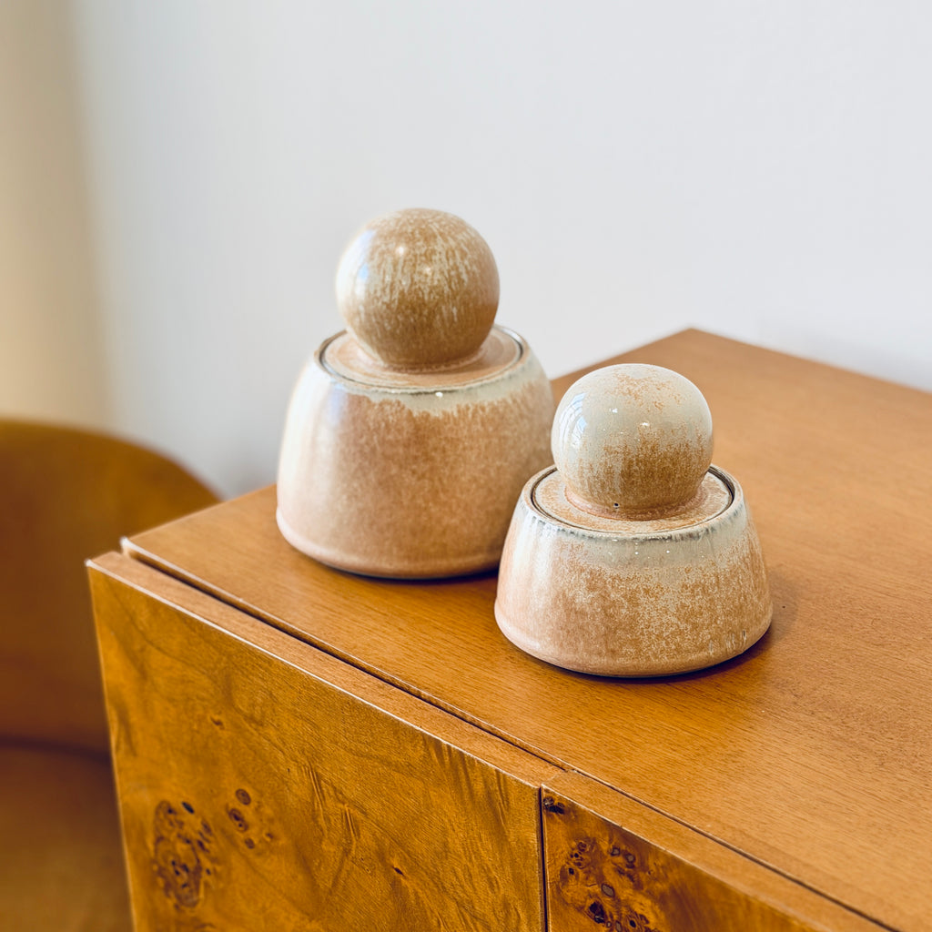 Peach Blossom Stash Jar