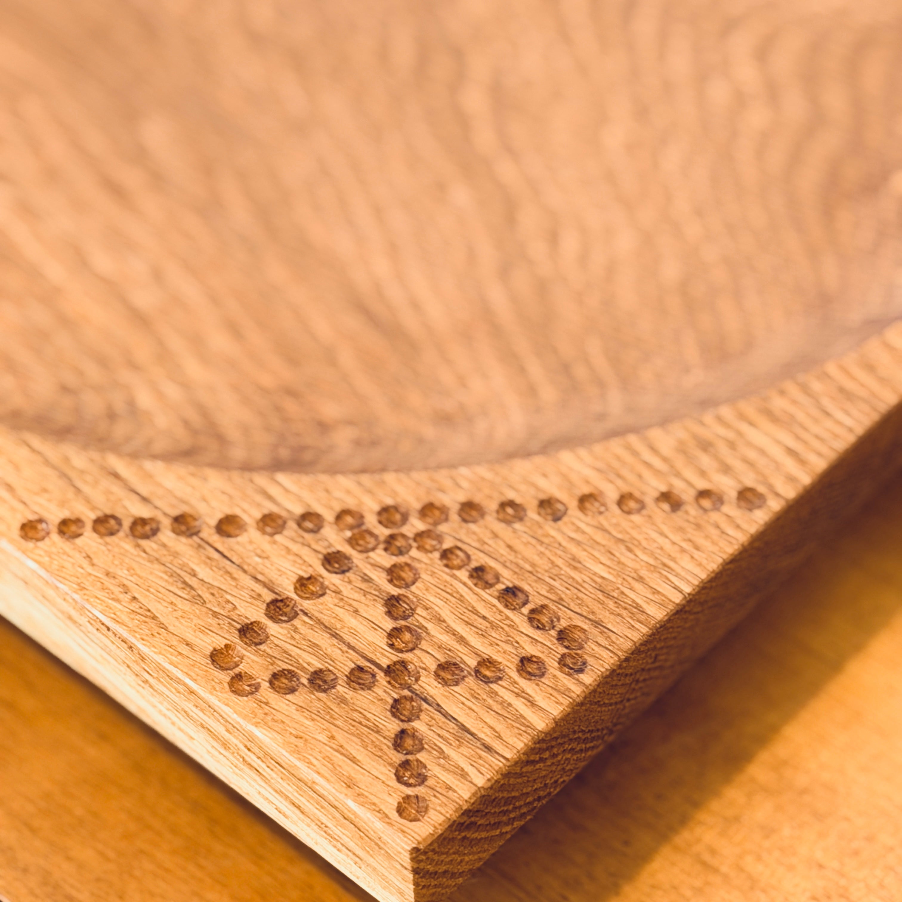 Wooden Bowl with pattern
