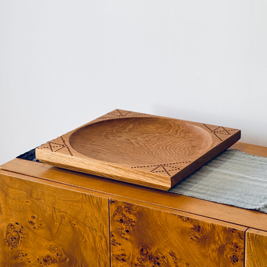 Wooden Bowl with pattern