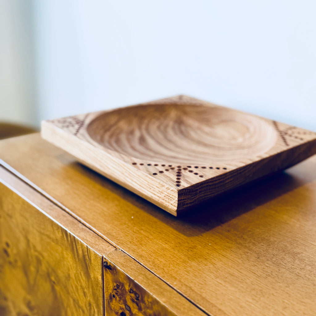 Wooden Bowl with pattern